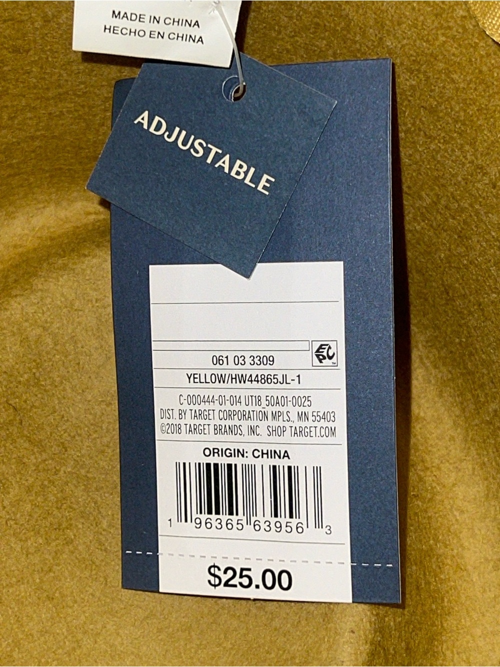 NWT Universal Thread Upturned Wide Brim Felt Fedora Hat Mustard Yellow - Picture 11 of 13
